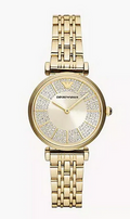 Emporio Armani Rose Gold-Tone Stainless Steel Watch